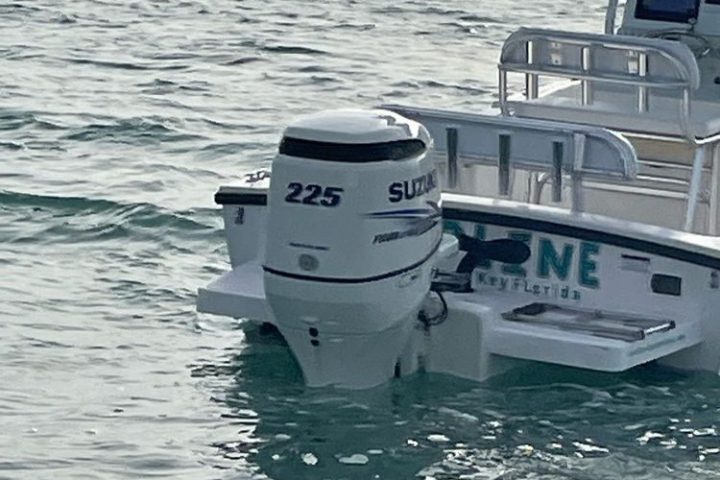 a small boat in a body of water